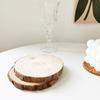 Wood Nian Wheel Pine Coaster Cushion Simple Fashion Search Pad Take Decoration Trim Hand-painted Material Pine Mat