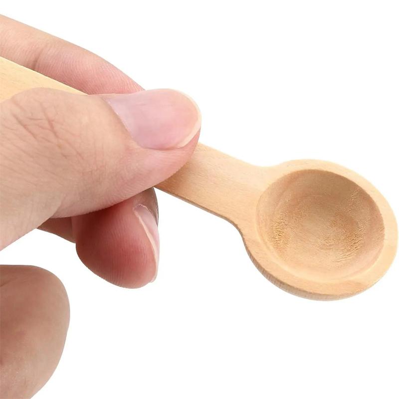 10/30/50Pcs Wooden Spoons Mini Tasting Spoons Condiments Salt Spoons for Kitchen Cooking Seasoning Oil Coffee Tea Sugar