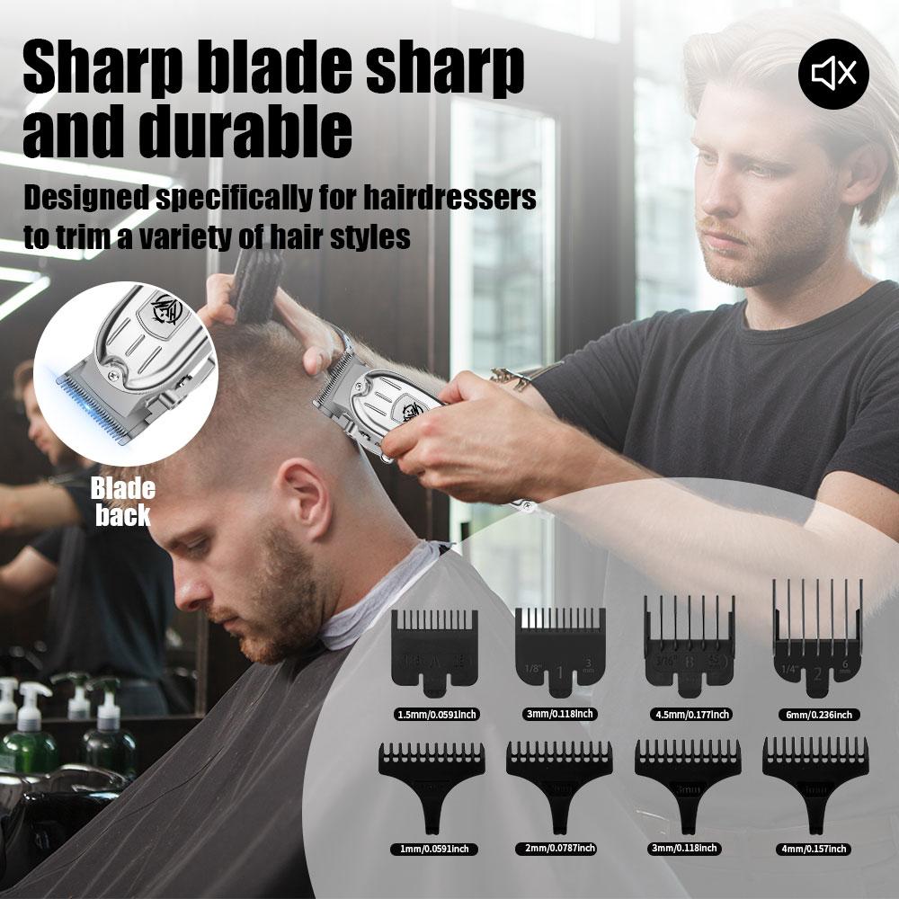 Hair Trimmer Professional new hair trimming set Clipper Cordless Barber Rechargeable Hair Cutting Machine Metal Trimmer for Men