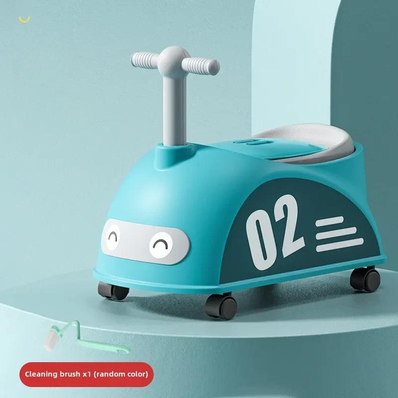 

Детский горшок для обучения сидению, дорожный горшок, милый дорожный горшок для дома и улицы, детские товары, передвижной туалет, писсуар, детский туалет зелёный