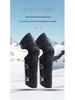 Arctic Velvet Windproof Knee Pads for Winter Riding - Thick, Cold-Proof Leg Warmers for Men & Women