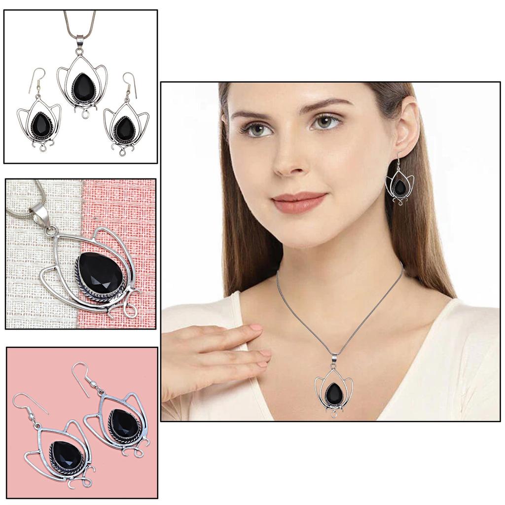 Black Spinal  Pendant Gemstone Jewelry Handicraft Valentine'Day Gold