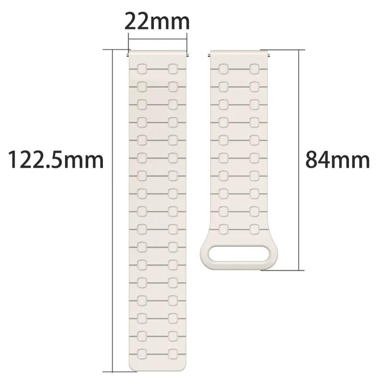 22mm Magnetic Band For AMAZFIT T-REX3 Pro Xiaomi S4/S3/S2 46mm 42mm Silicone Bracelets For Mi Watch Color 2/S1 Pro Active Strap Sports Accessories