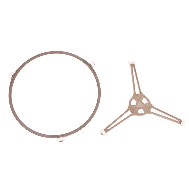 1 Pz Anello Rotante Circolare Supporto a Rulli Staffa Microonde Piatto Girevole Staffa Base Piatto Girevole in Vetro Supporto Vassoio