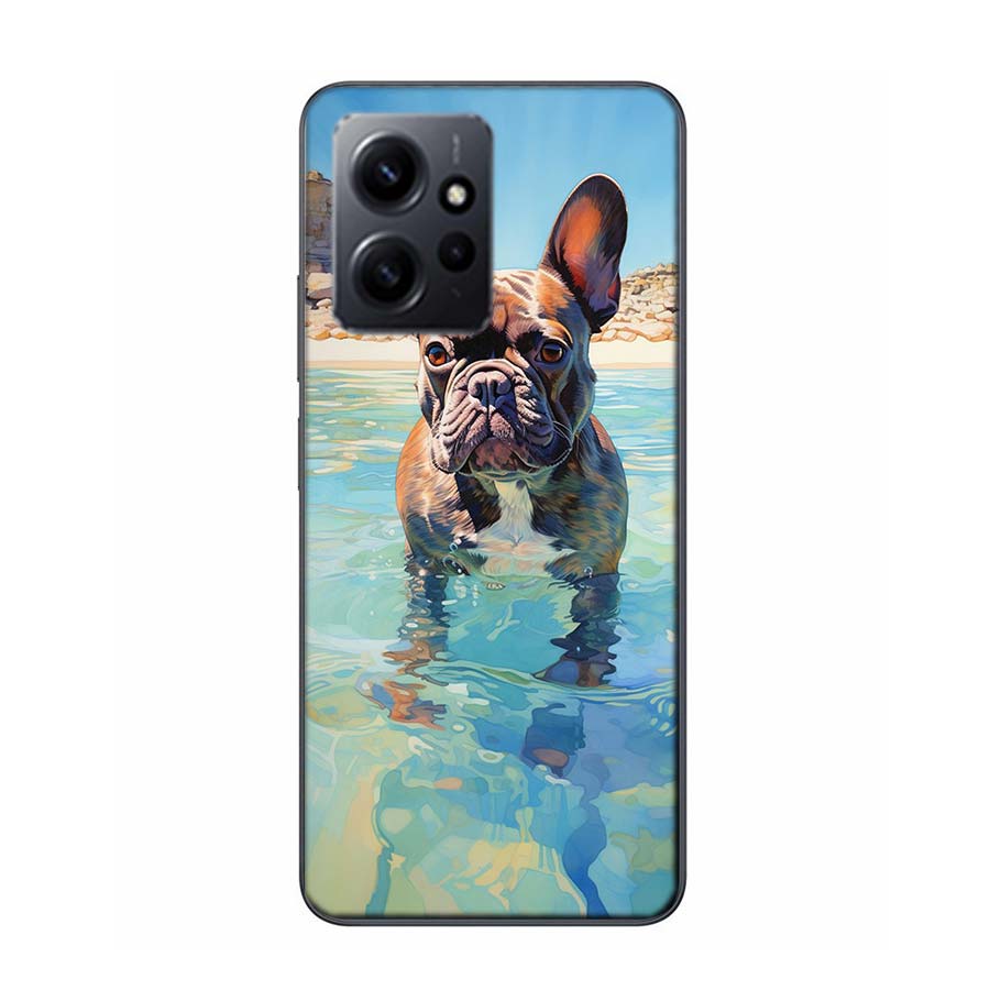 French Bulldog Dog Pug Luxury Phone For Xiaomi Redmi Note 14+ 13 K70 Pro Plus Redmi 13C 14C 12C 12 10 10A 10C 9 9A 9C 9T 8 8A Co