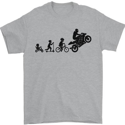 Motorrad Evolution Lustiges Biker Motorrad Unisex T-Shirt