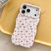 Pink polka dot love wave film 2-in-1 mobile phone case iPhone13 creative anti-drop protective case Apple 17