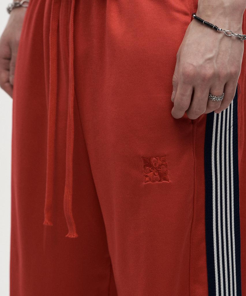 LANARCHIVE [0153] Side Track Training Pants - Red