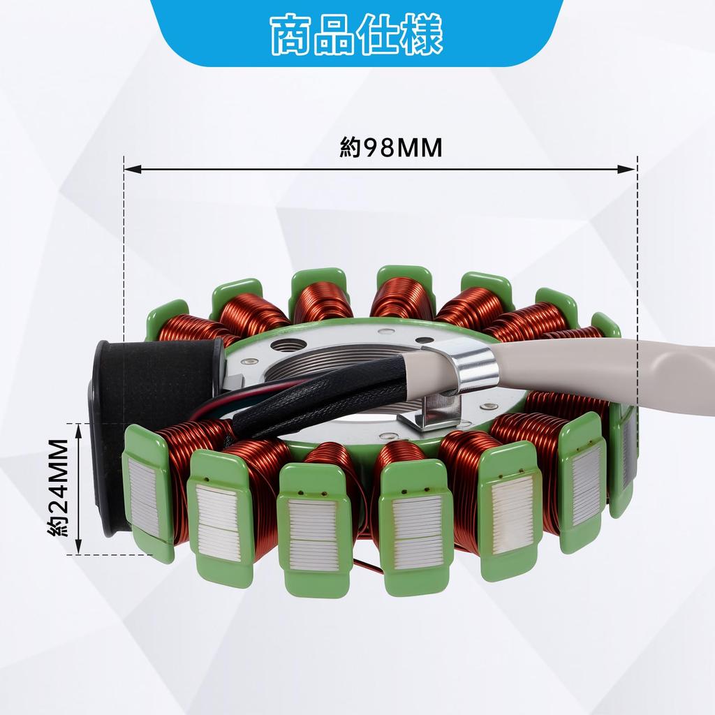 Sarasara Stator Coil Generator for Yamaha Majesty 125 150 180 YP125 YP150 YP180 YP125E YP125R Genuine Part Number Customization (Carburetor Models)