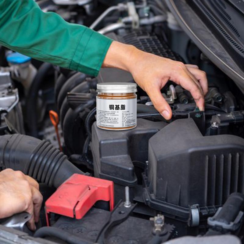 Měděné mazivo 100 g Mazací prostředek proti zadření Měděná pasta Vodotěsné mazivo pro údržbu automobilů Mazací tuk pro šrouby nábojů pro brzdy
