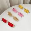 Mode Kleine Rechthoekige Zonnebril Mannen Vrouwen Vintage Vierkante Rij Zonnebrillen Merk Metalen Frame Brillen lentes de sol mujer