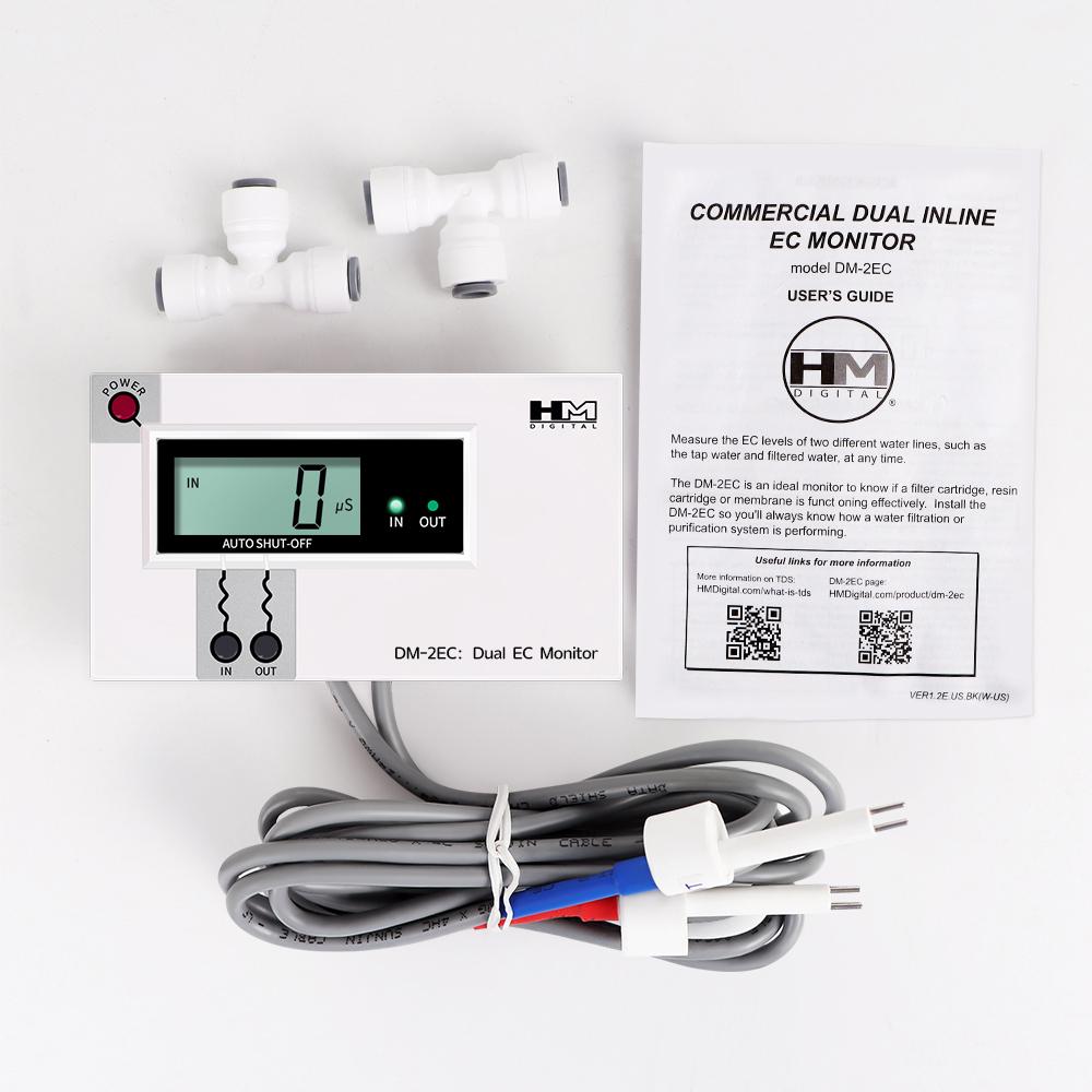 Digital Water Quality Tester Dual Probe TDS EC Meter Range PPM Tester Total Dissolved Solids Monitor For Fish Tank Aquarium