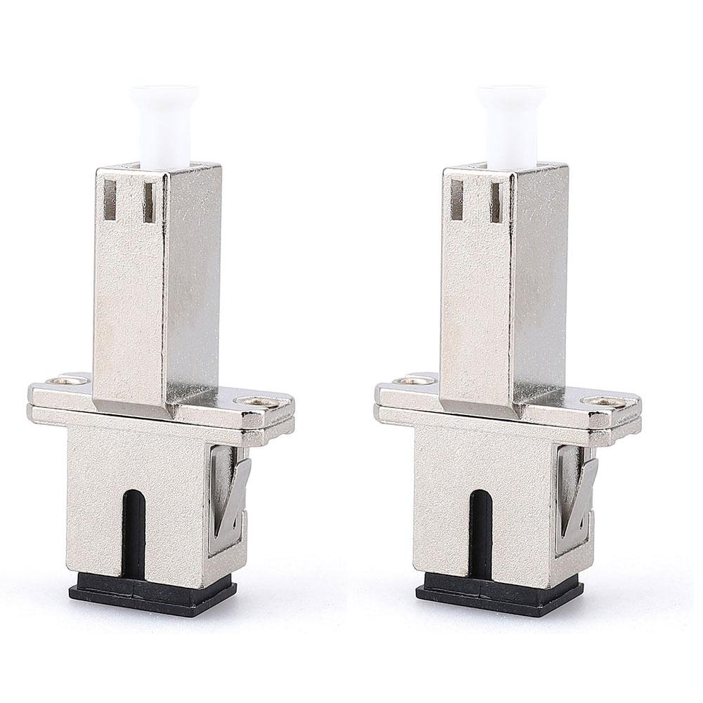 2 Stück Glasfaser-Konverter für Glasfaser-Kommunikationsnetzwerke Für LC-Buchse zu Für SC-Buchse Adapter Einfache Installation