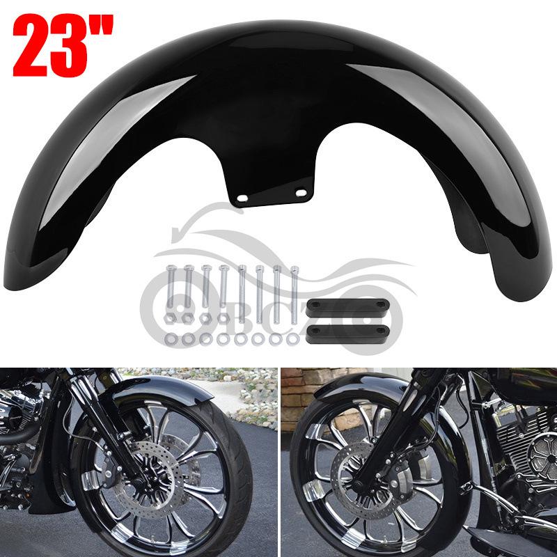 Harley Motorcycle Front Fender for 21/19/23 Inch Wheels - ABS, Fits Street Glide & Road King