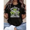 T-shirt Graphique Humoristique St Patrick'S Day Pog mo Thoin | T-shirt Décontracté à Manches Courtes et Col Rond pour Femme, Quotidien, Loisirs, Cadeau de Fête