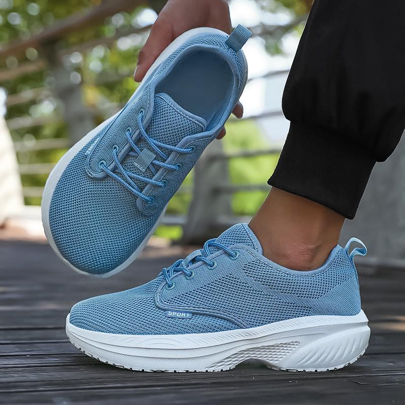 

Running Shoes For Men Lightweight Soft Sole Platform Mesh Sneakers New Breathable Versatile Men S Shoes Black Work Shoes 36