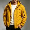 Men's Windproof Breathable Hiking Jacket for Spring and Fall Outdoor Adventures