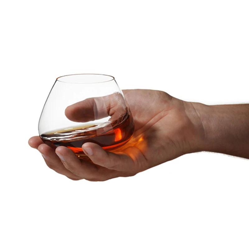 Irregular Whiskey Wine Glass Rotating High Belly Beer Whiskey Brandy Cocktail Drinking Wine Cup Tumbler Down Bar Glass
