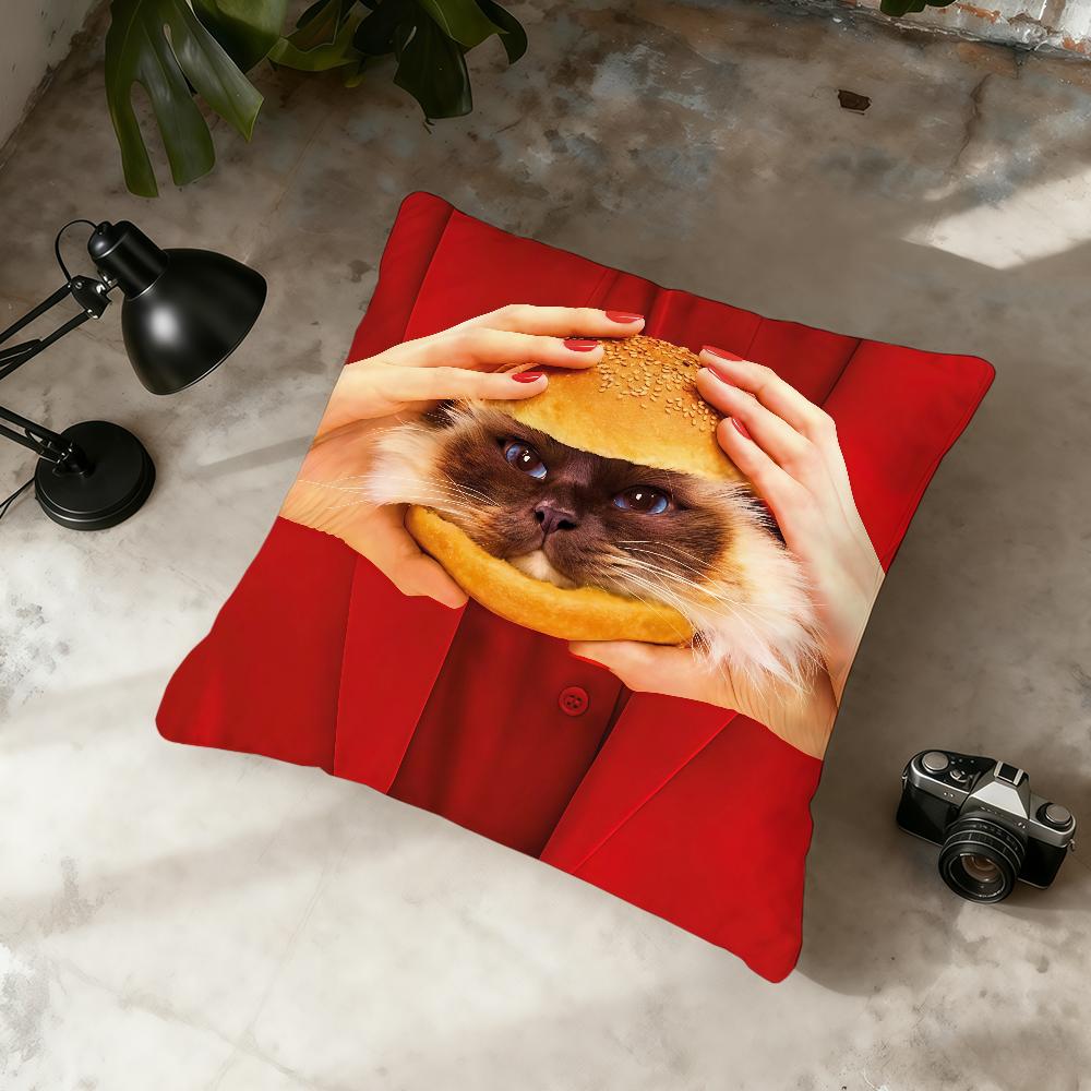 TToiletpaper IInteresting cushion cover Home Office Convenient Nordic Simplicity Hit With Zipper Cushion Cover 30x30cm 12x12in