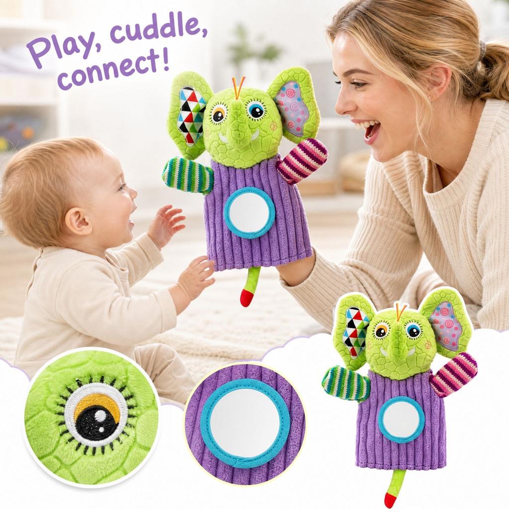 Interactive Animal Hand Puppet for Kids - Parent-Child Toy