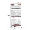 New Multi-layer Movable Laundry Basket with Removable Storage Rack for Balcony or Laundry Room
