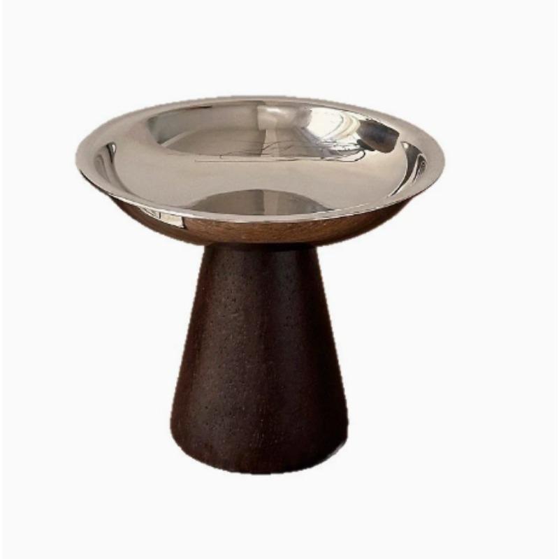 Nordic Ins Style Stainless Steel Dessert Cup with Wooden Legs – Versatile Bowl for Ice Cream Elegant Tableware for Home
