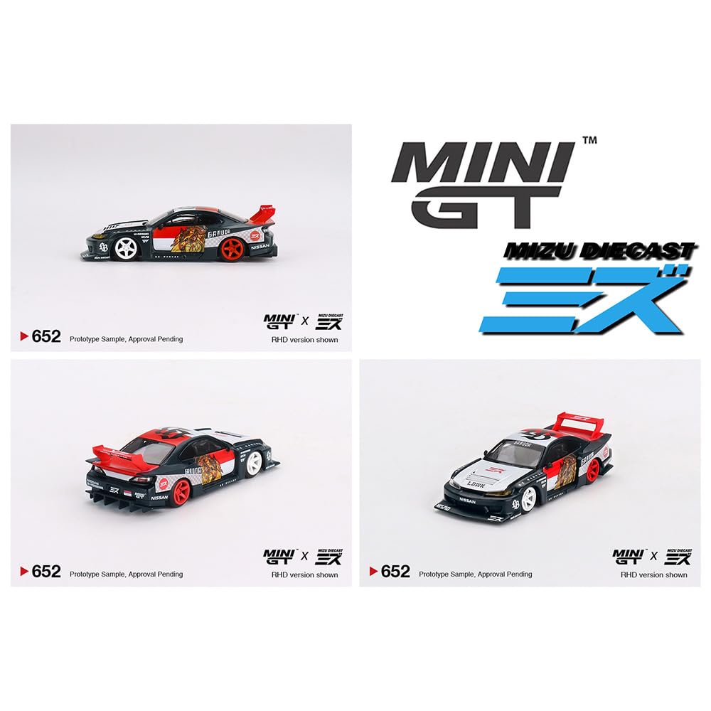 MINI GT 164 Scale LB-SUPER SILHOUETTE S15 SILVIA “GARUDA” MIZU Diecast
