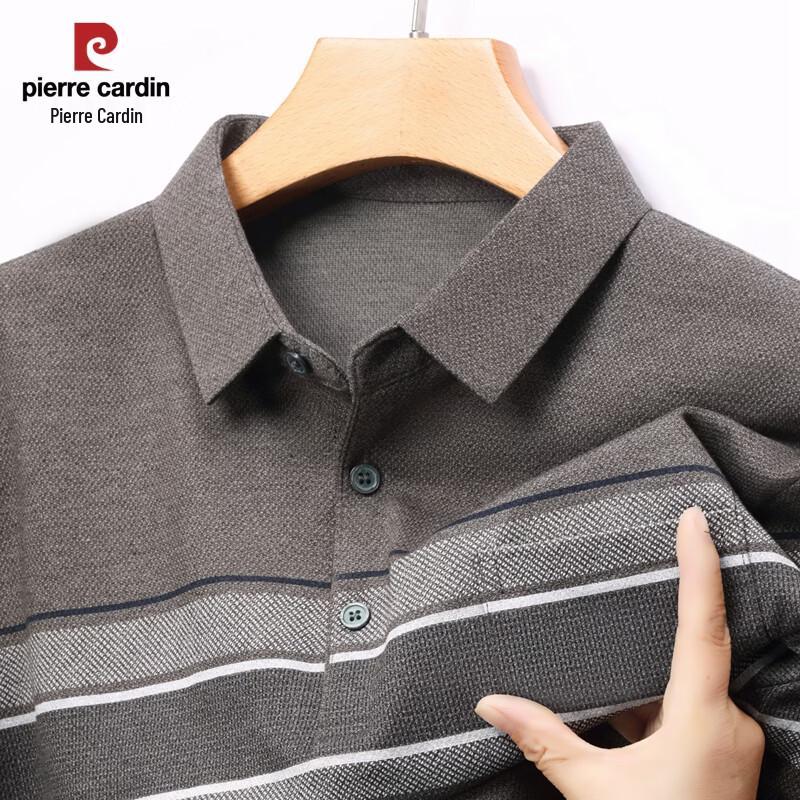 Pierre Cardin Men s Striped Long Sleeve Polo Shirt 170