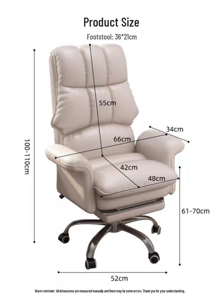 Ergonomische Kantoor Computerstoel: Comfortabel, Draaibaar, Verstelbare Rugleuning, Verstelbare Hoogte, Perfect voor Studenten of Lange Zituren.