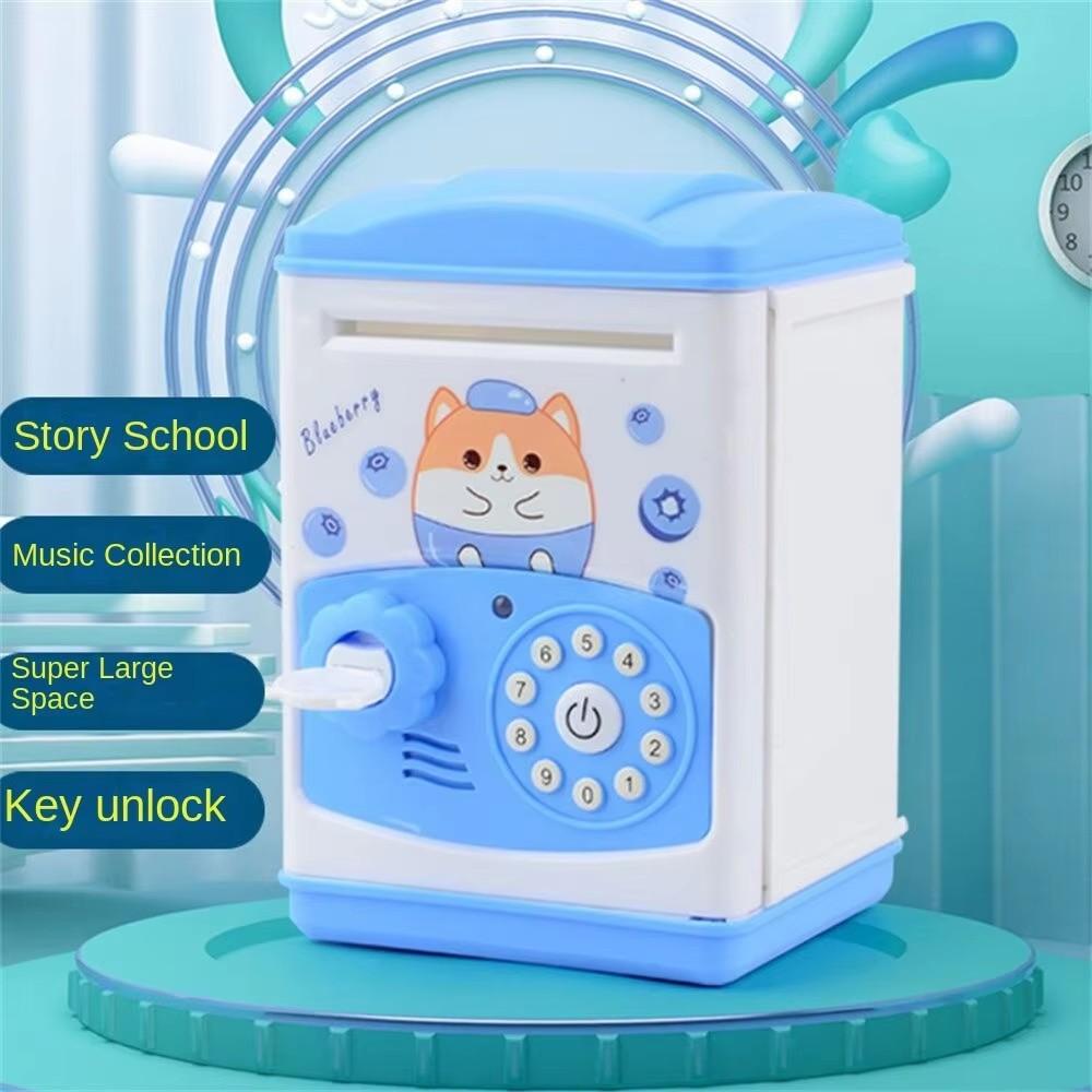 Cartoon Kids Piggy Bank Toy Safe Box - Lockable, Deposit & Withdraw Available, Perfect Birthday Gift for Boys & Girls