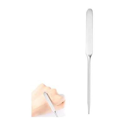 Spatula Makeup Foundation Spatula Silver Stirring Rod Tool DIY Nail Art Makeup Tool Beauty Cosmetic Tool Stainless Steel Double Ended Easy To Use