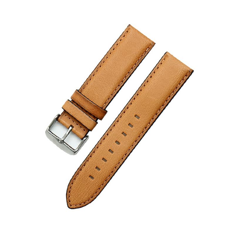

Onthelevel Genuine Cow Leather Watch Strap Handmade Retro 20 22mm Tan Khaki Brown With Quick Release Bar #D 22mm хакі