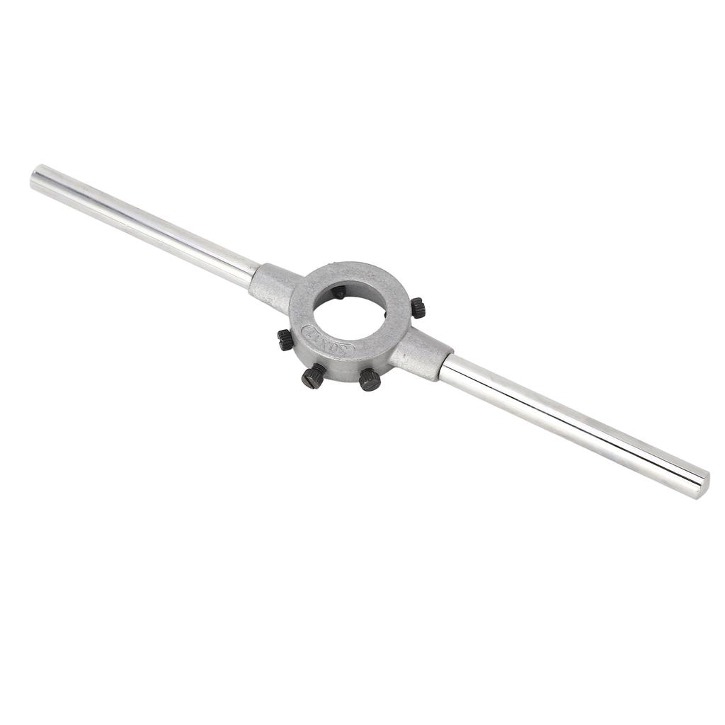 Round Die Wrench Adjustable Die Stock Handle Alloy Steel Hand Die Holder for Thread Processing