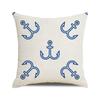 Watercolor sailing-themed sailboat Digital printing short plush pillow covers for car sofa office cushion cover home goods