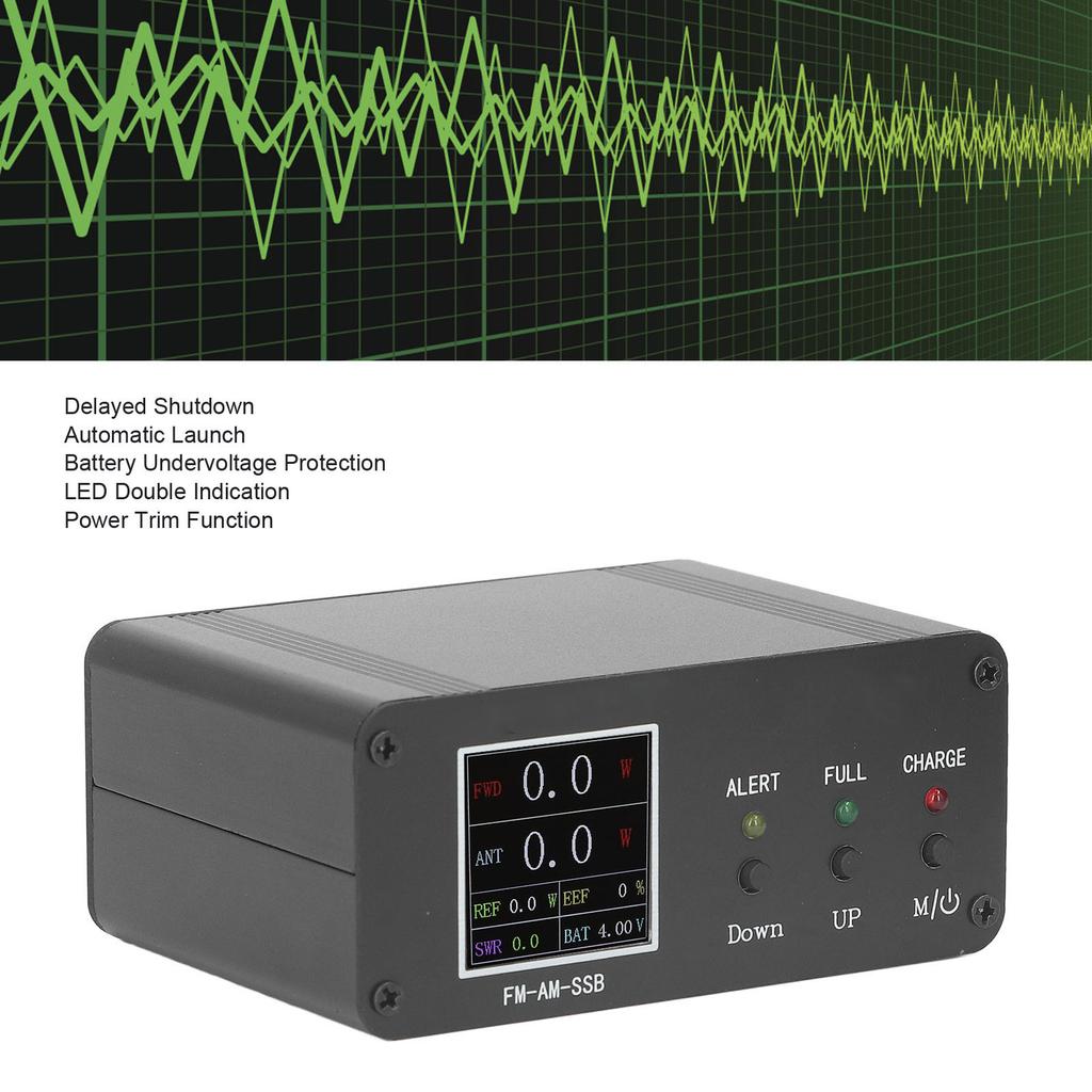 SWR Meter 120W 1.8‑54Mhz 240x240 Color Screen FM AM SSB Power Tester Tool with Alarm