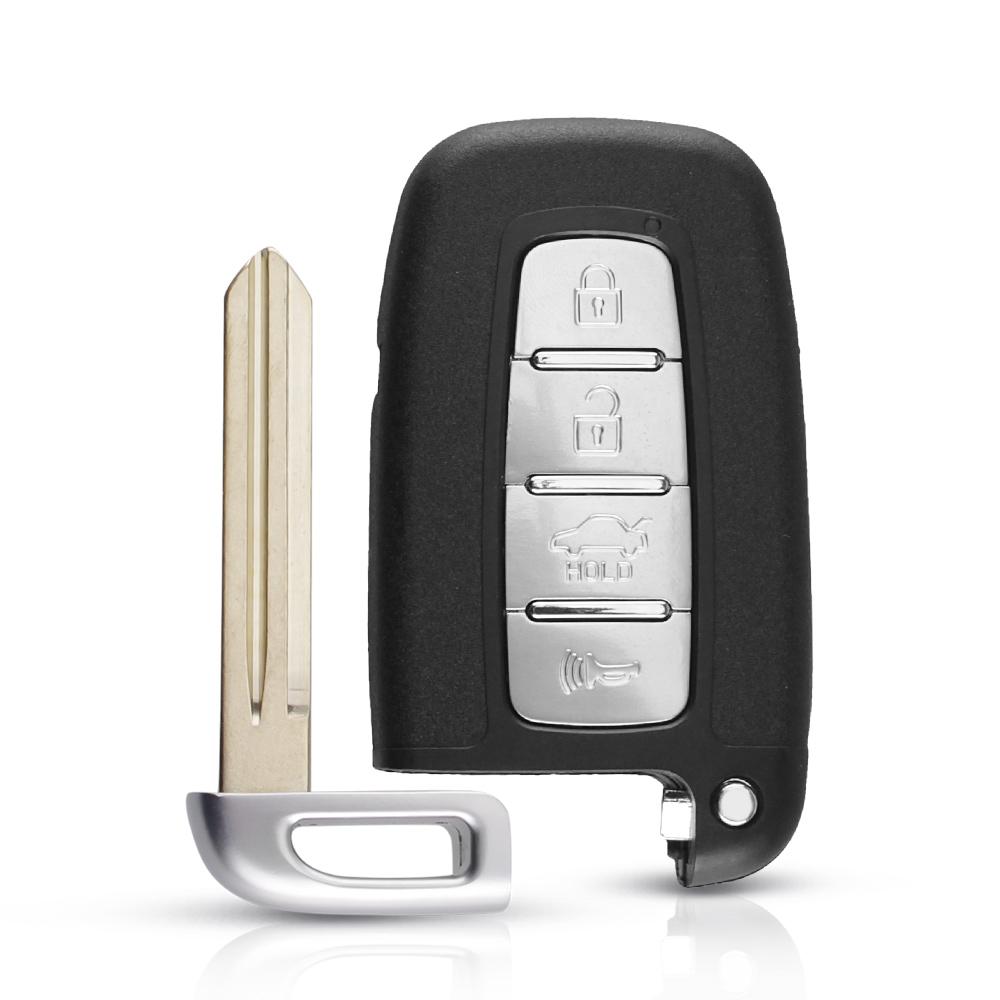 KEYYOU 3/4 Buttons Remote Key Shell For Kia Forte Soul Rio Borrego Sorento Optima Hyundai I30 IX35 Sonata Genesis Equus Veloster