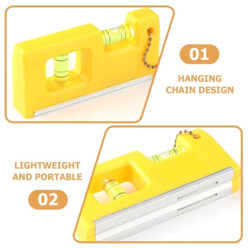 DOITOOL Mini Level, Small Level, High-Precision Vertical Level, Level Tool, Compact and Cute, Small Level Bubble Level, Bubble Measuring Instrument, L