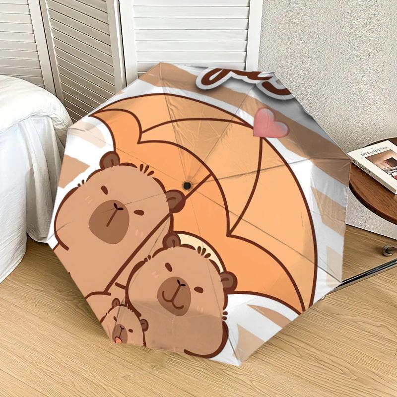 1pc Bear Family Umbrella Heart Umbrella with Plastic Handle,Suitable for All Seasons Home Travel Outdoor UmbrellaDD175