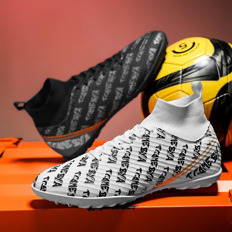 

Broken mandarin duck spiked shoes high-top football shoes artificial students men s and women s pingzi training competition nails Amazon price 45