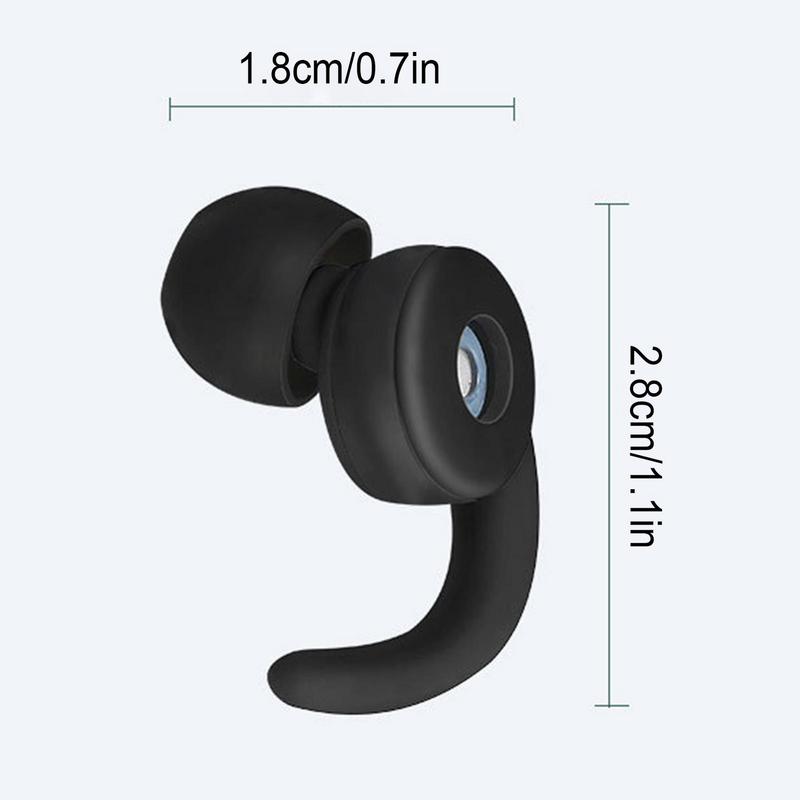 1Pair Silicone Sleeping Ear Plugs Sound Insulation Ear Protection Earplugs Anti-Noise Plugs for Travel Silicone Noise Reduction