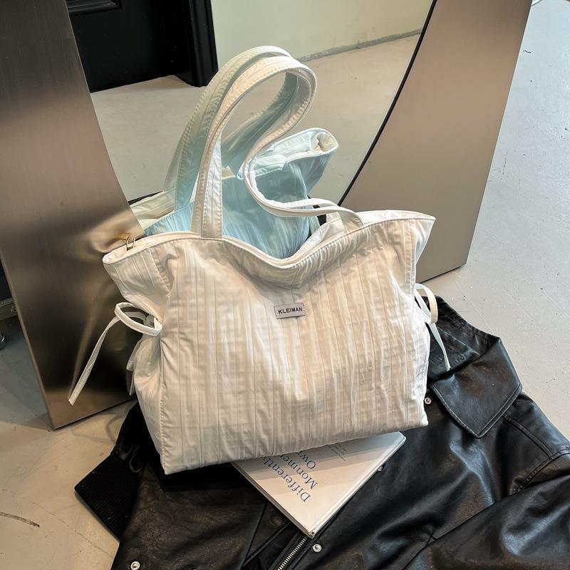 Versatile Lazy Folded Shoulder Bag Women's Crossbody Large Capacity Casual Class Tote Bag