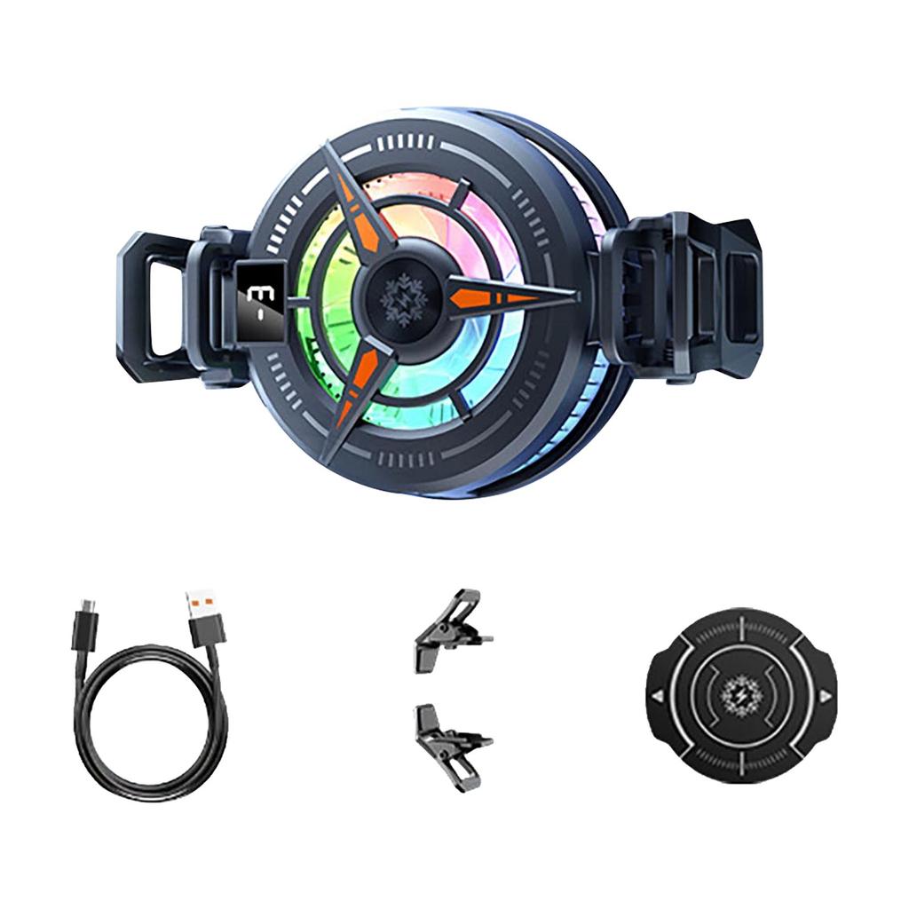 Mobile Phone Radiator Magnetic Semiconductor Refrigeration Ice Back Clip Digital Display Temperature Control