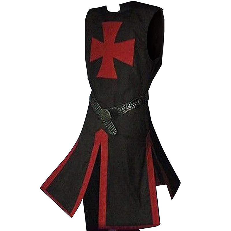 Medieval Crusader Knight Cloak and Jacket Cosplay Costume
