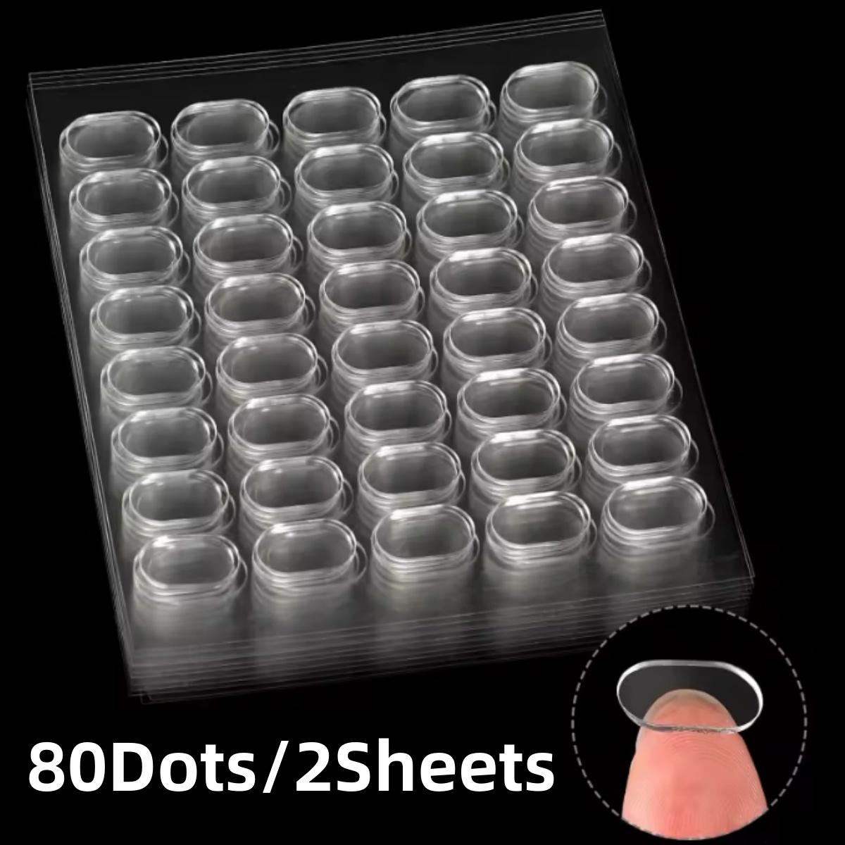 

80-600pcs Double Sided Tape Adhesive Dots Clear Glue Oval Tape No Traces Doll Foot Fixed Sticker Waterproof For Wall Hanging DIY