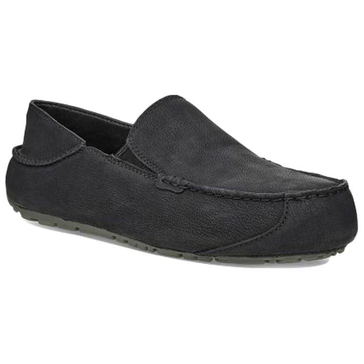 UGG Upshaw Sheepskin Low-Top Sports Casual Shoes Men Sneakers Black 1108189-BLK