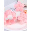 5pcs/set Cookie Cutter Sakura Cookie Mold Stamp Biscuit Mold Cutter Pink Fondant Baking Tool Baking Accessories Kitchen Tools