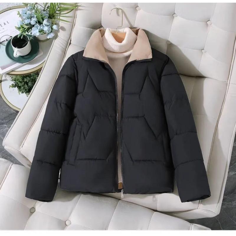 Short Cotton Coat for Women in Autumn and Winter New Fashion Large Size Thickened Cotton Coat Loose