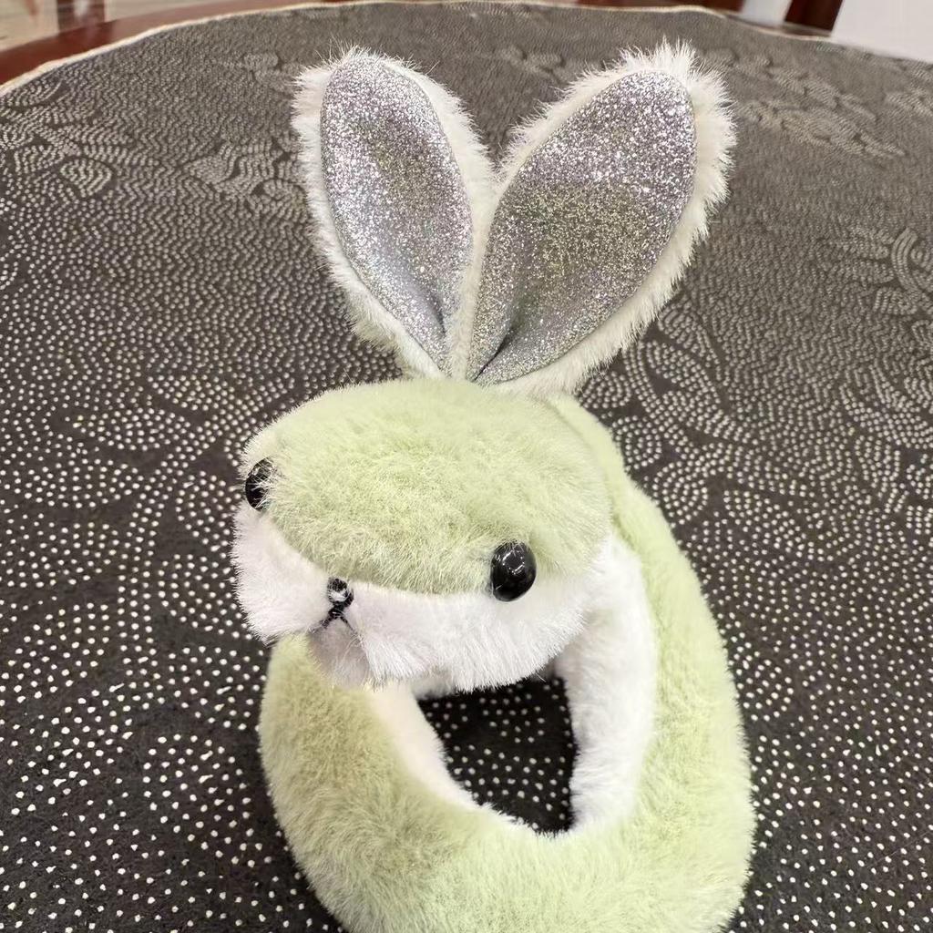 37cmNew Year's Little Snake Plush Toy Doll Doll Playful Children's Girl Cute Ornament Doll Mascot Cute Snake Plush Toy