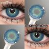 Eyeshare 2pcs NEW Natural Color Contact Lenses Fashion Blue Eyes Lenses Gray Beautiful Pupils Brown Eyes Contacts Colorful Lens