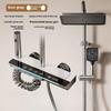 Sistema Doccia Intelligente a Controllo della Temperatura 4 in 1 Set Doccia per Bagno Domestico Set Doccia Tasti di Pianoforte in Acciaio Inossidabile